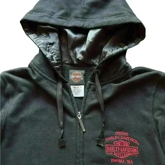 Harley Davidson Motorcycles Y2K Red Sequin Jacket - Picture 5 of 12